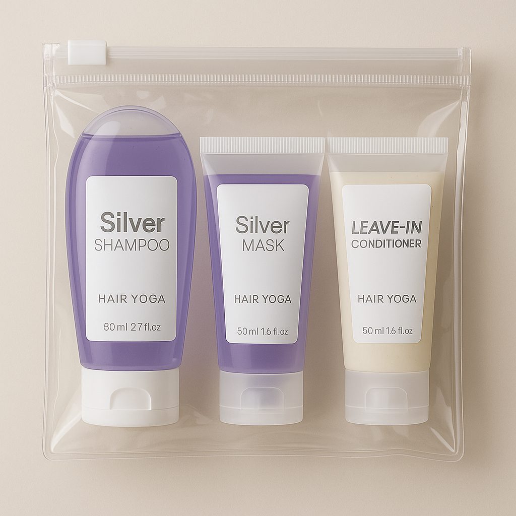 Travel Kit Silver shampooing 80ml + Masque 50ml + Leave In 50 ml