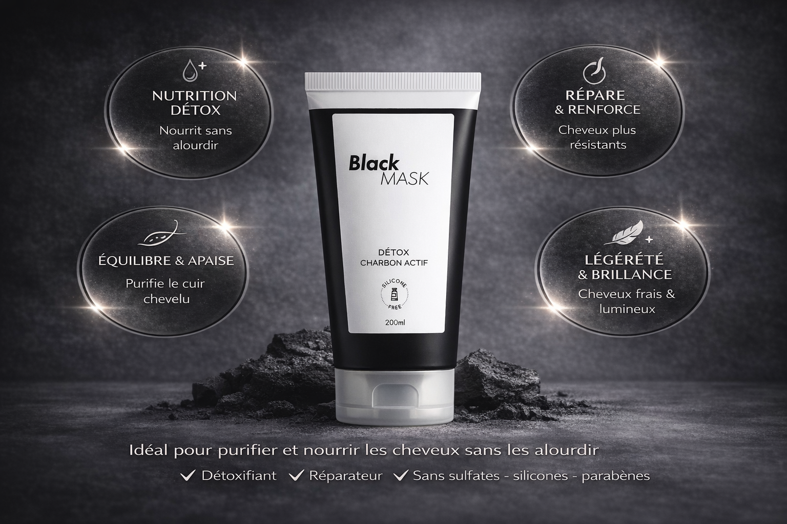 BLACK MASK – Masque Détox au Charbon Actif