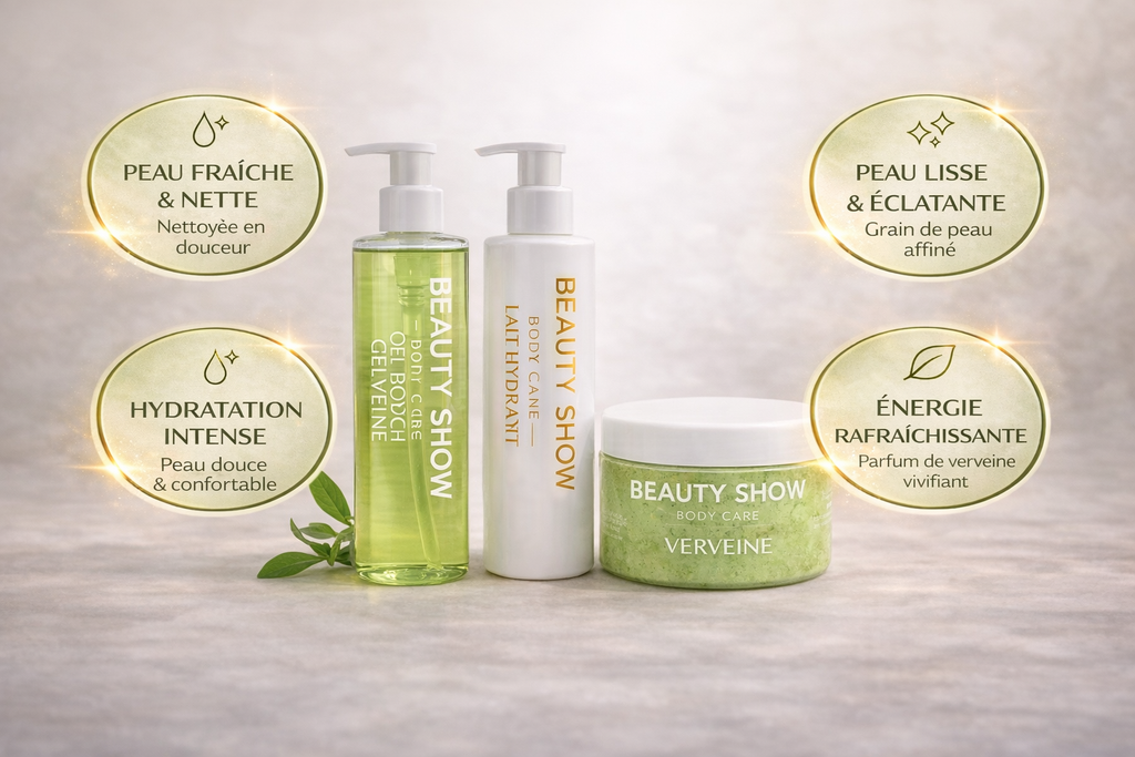 Travel Kit VERVEINE Gel douche 100ml + Lait Hydratant 100ml + Gommage 50g