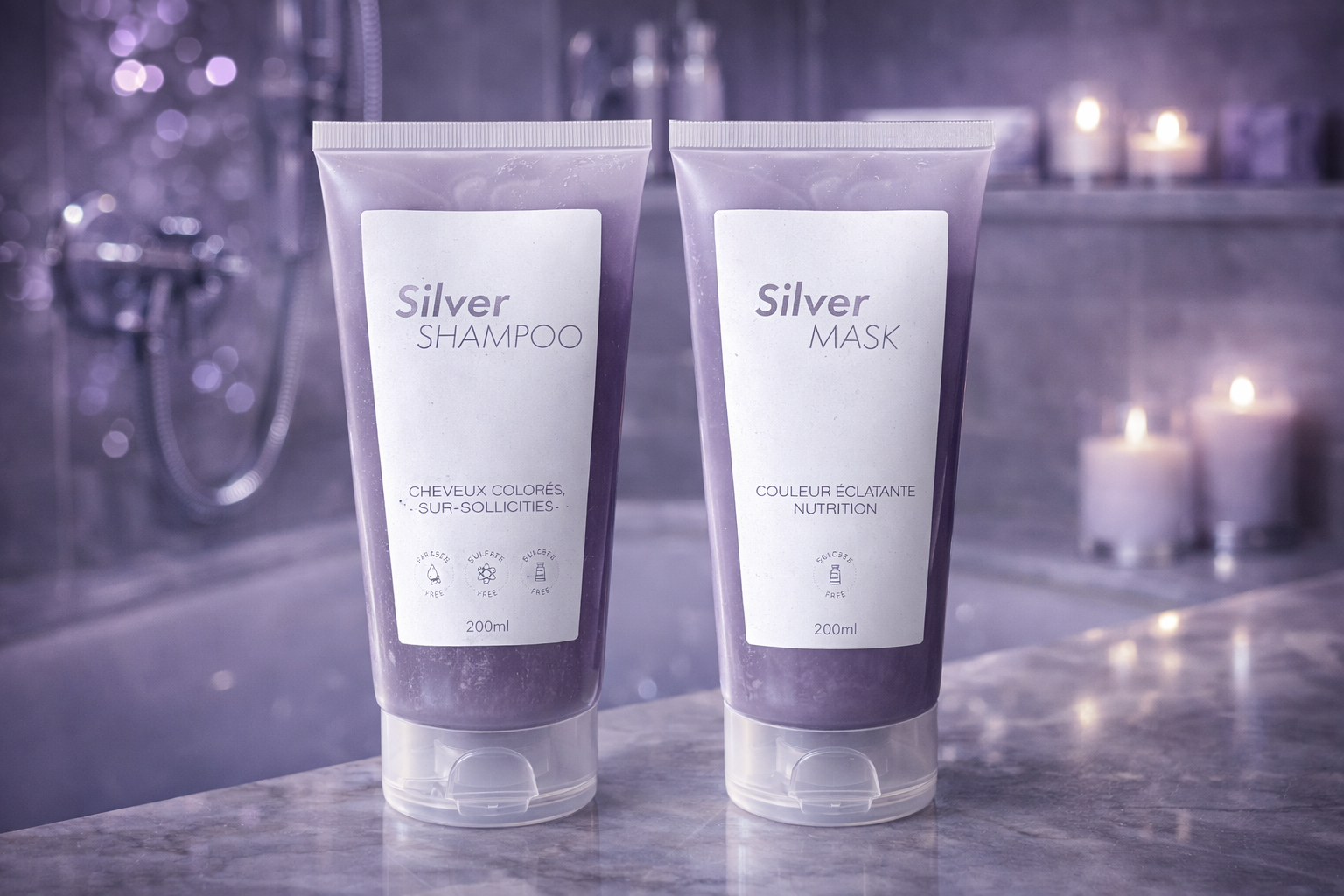 PACK DUO SILVER – Shampoo & Mask Anti-Reflets