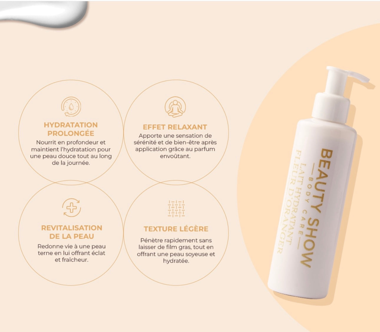 Beauty Show Lait Hydratant Corps – Fleur d’Oranger