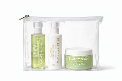 Travel Kit Gel douche 100ml + Lait Hydratant 100ml + Gommage 50g