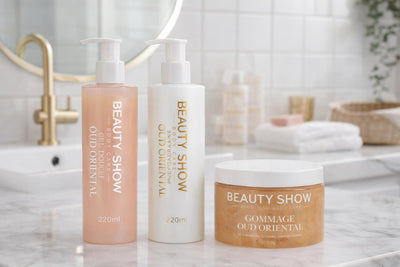 Pack gel douche 220ml + Lait Hydratant 220ml + Gommage 300g