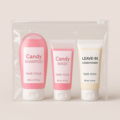 Travel Kit CANDY Shampooing 80ml + Masque 50ml + Leave-In 50 ml