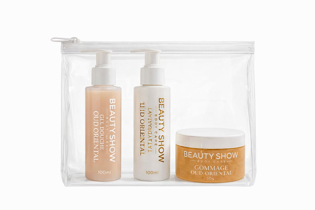 Travel Kit OUD ORIENTAL Gel douche 100ml + Lait Hydratant 100ml + Gommage 50g