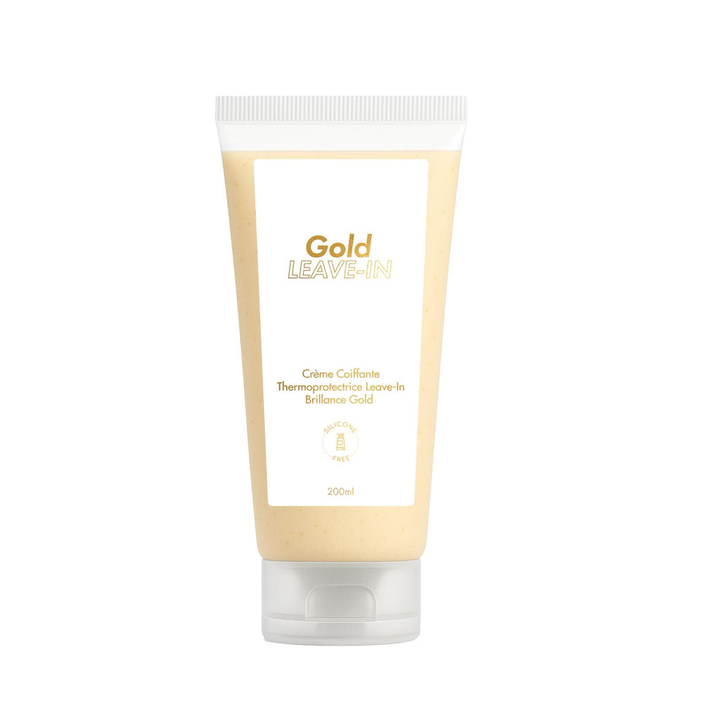 GOLD LEAVE-IN – Crème Coiffante Thermoprotectrice Luxe & Brillance